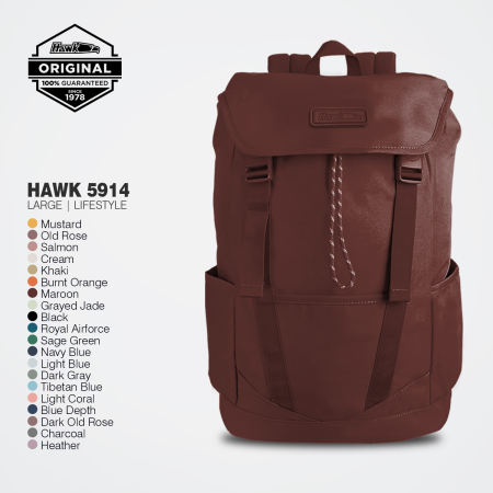 Hawk 5914 Large Lifestyle Backpack with Virupro Anti-Microbial Protection