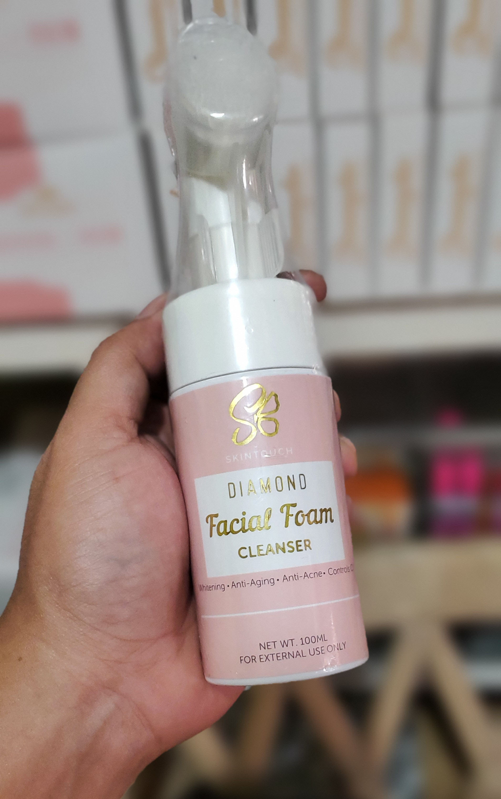 skin touch diamond facial foam