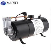 VARRT 12V/24V Air Horn Compressor with Tank