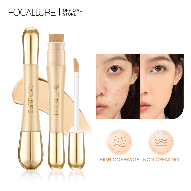 Discount on Focallure  shoes - SKU: FOCALLURE AmberGold Concealer High Coverage Skin-Like  Lightweight Long-Lasting Waterproof Concealer