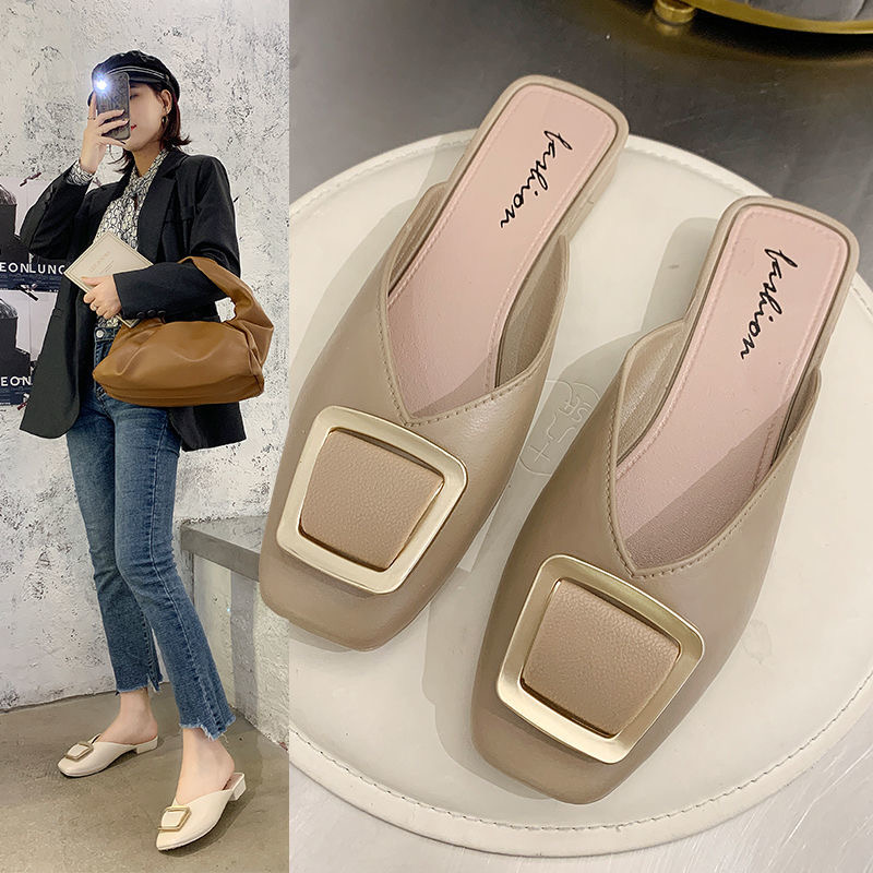 【YOTO】NEW Korean loafers shoes for women sale square buckle shoes flat ...