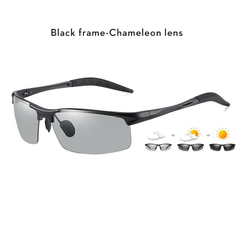 TJUTR Men's Photochromic Polarized Sunglasses for Sport, Gun