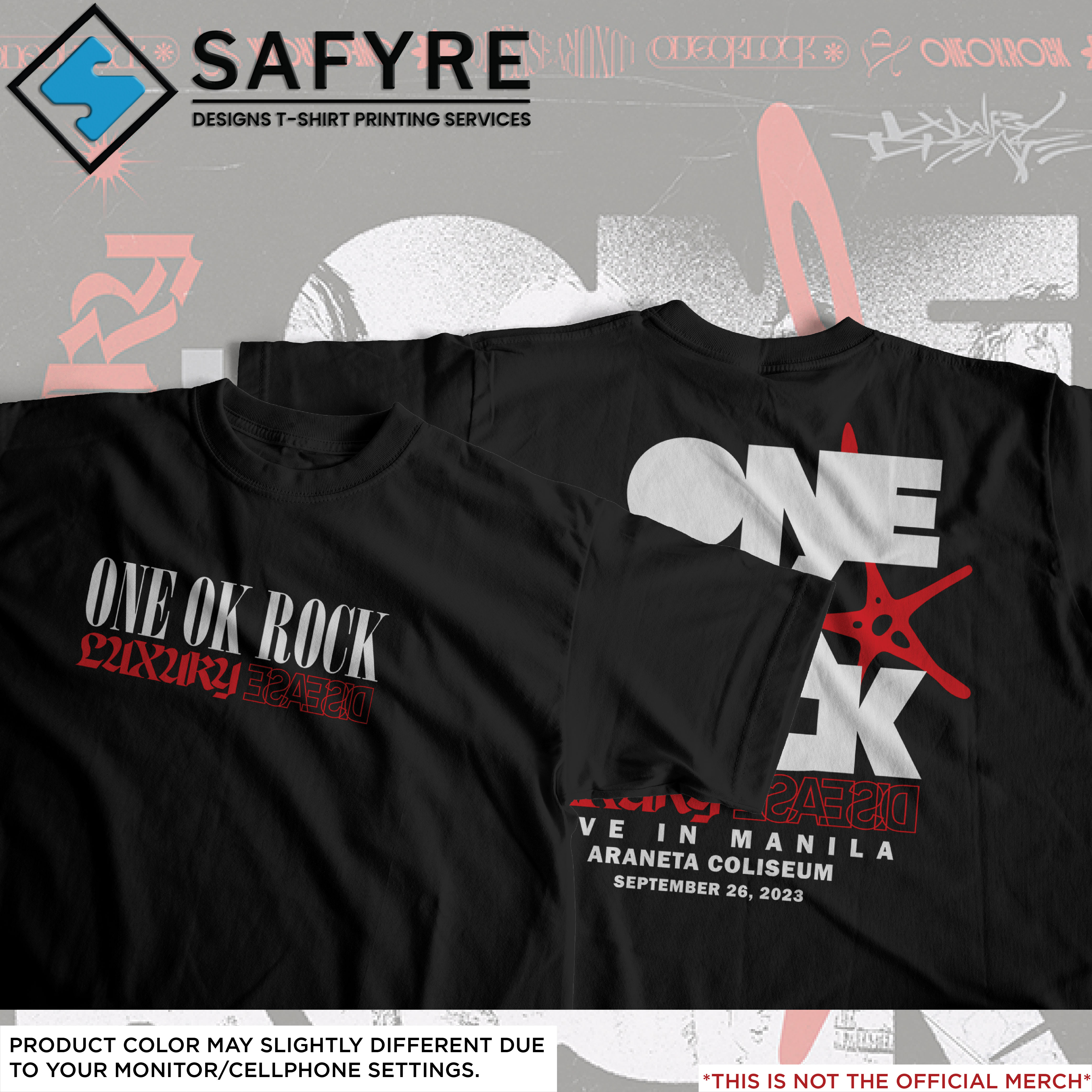 SAFYRE - Unisex T-Shirt One Ok Rock Luxury Disease T-Shirt