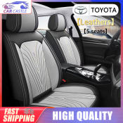 Toyota Waterproof Leather Seat Covers for Vios, Hilux, Corolla, Camry