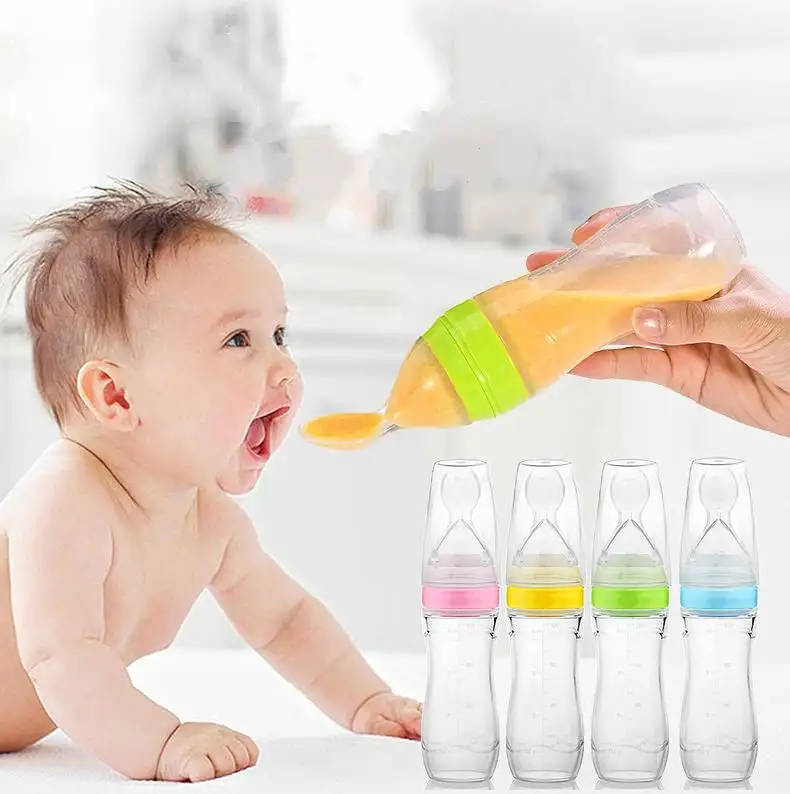 feeding bottle with spoon feeder