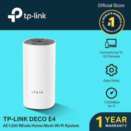 TP-Link Deco E4 Whole Home Mesh Wi-Fi System