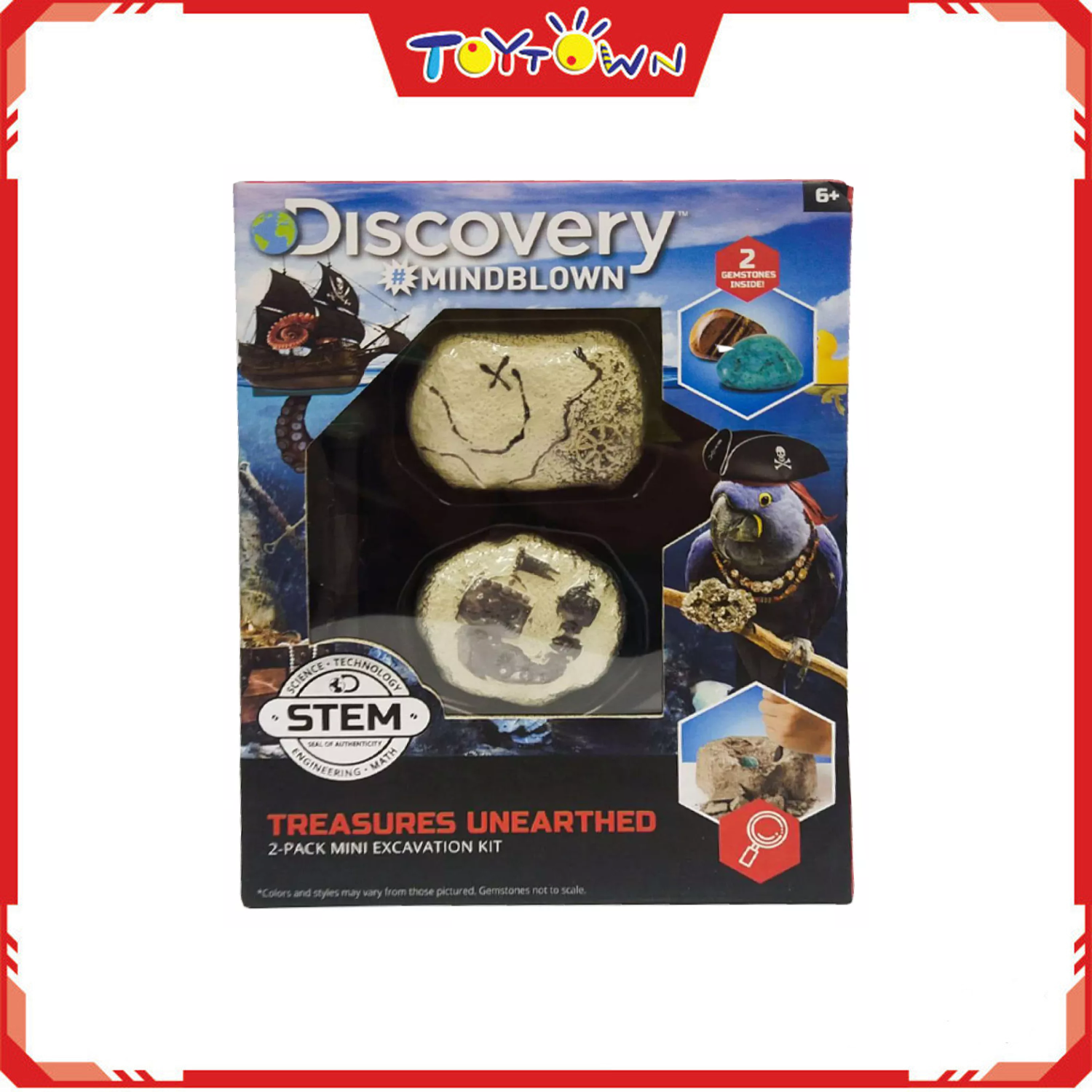 Discovery MINDBLOWN 6 Piece Toy Gold Panning Kit, Excavation Tool Set ()