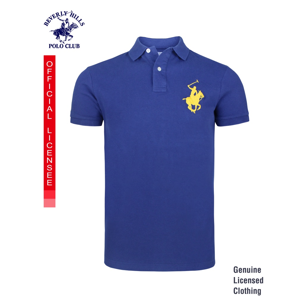 Beverly Hills Polo Club Men s Polo Shirt in Royal Blue HKTEX494