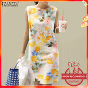 ZANZEA Retro Floral Mini Dress - Summer Vacation Essential
