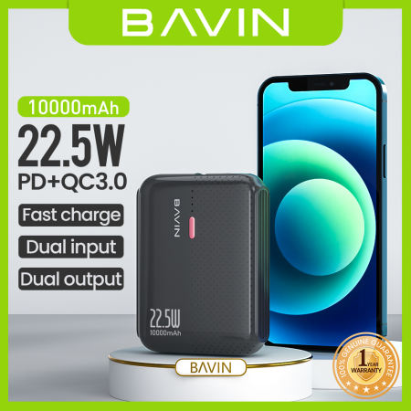 BAVIN Compact Fast Charging Powerbank with PD Type-C and Qualcomm3.0