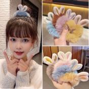 Yuumoo Korean Fashion Ladies Bunny Turban Elastic Headband