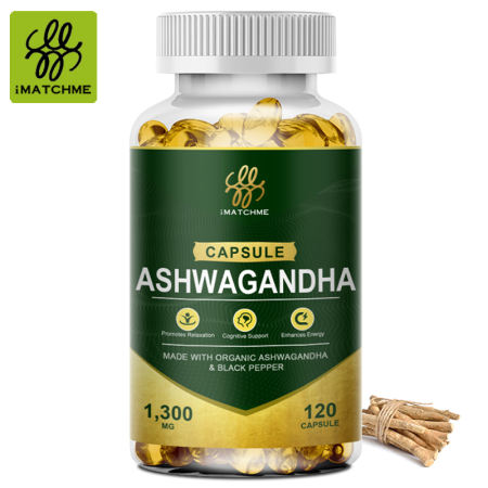 iMATCHME Ashwagandha Capsules: Antioxidant, Stress Relief, Immunity