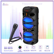 Audiobop Double 8INCH Super Bass Bluetooth Speaker with Mic
