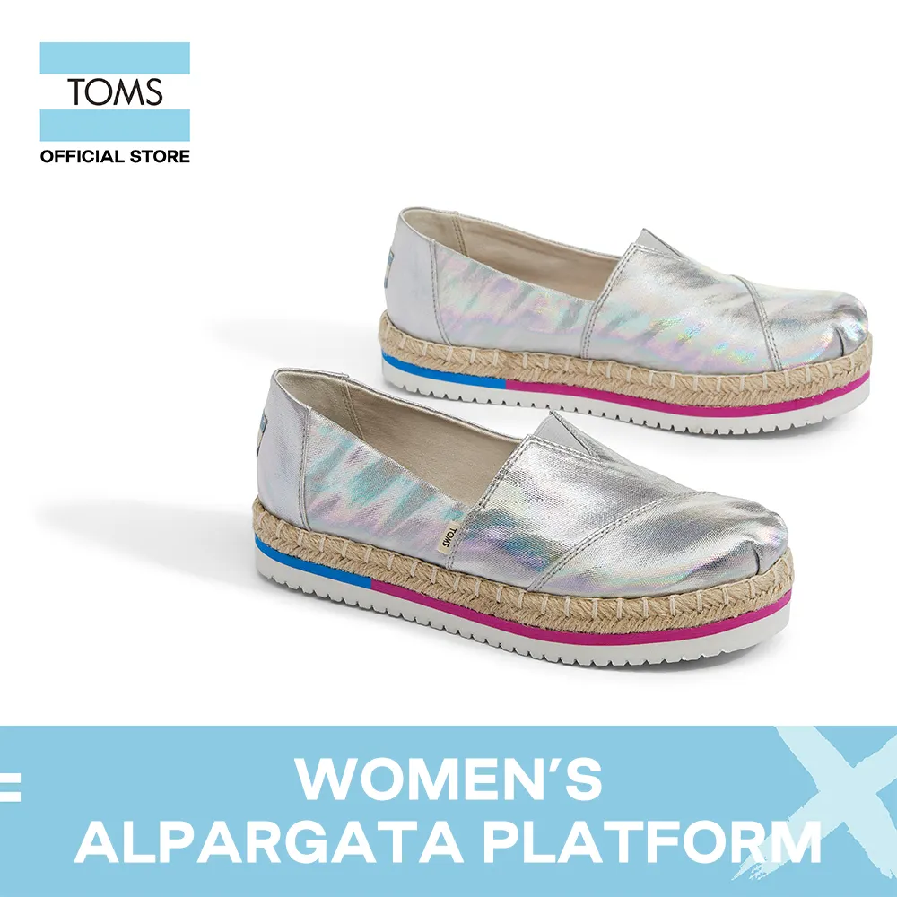 silver iridescent toms