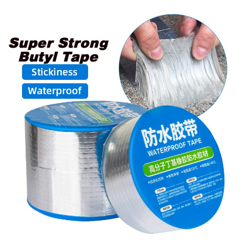 Aluminum Foil Butyl Waterproof Tape For Roof Leak Sealant Wall Crack - View #6
