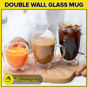 Annil Double Layer Glass Mug - Heat Resistant, Clear