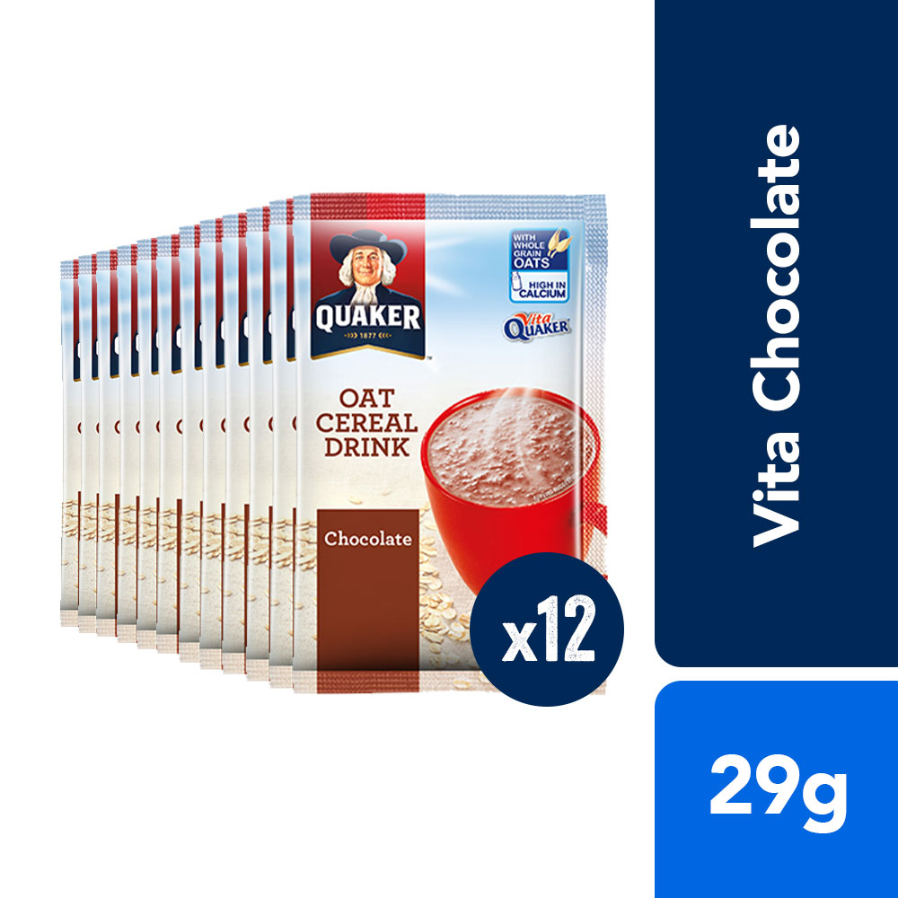 Quaker Chocolate Oat Cereal Drink 29g