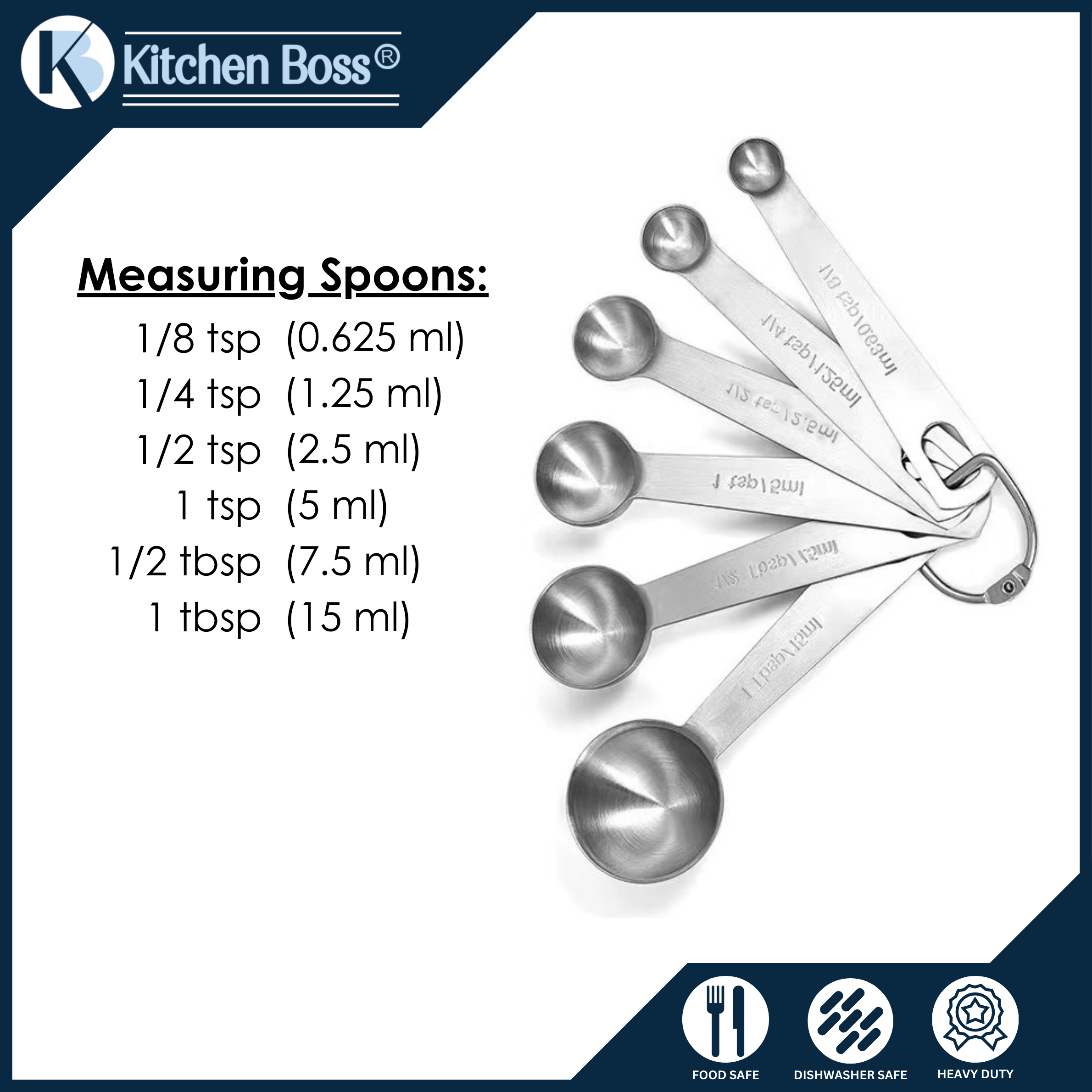 Last Confection 6 -Piece Stainless Steel Measuring Spoon Set & Reviews