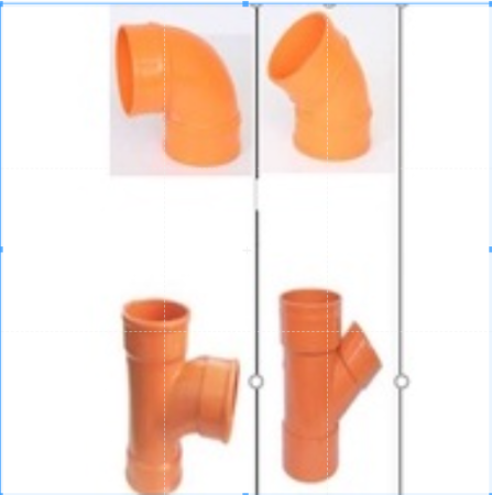 Per pcs! pvc orange fittings Sanitary elbow elbow 45deg coupling tee wye clean out p-trap 2 3 inch