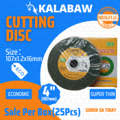 25Pcs Kalabaw Economic Cutting Disc 107 x 1.2 x 16mm Super Thin