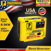 POWERHOUSE 8.5KVA Diesel Silent Generator + FREE YUKO GOGGLES