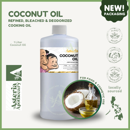 Asteria Apothecary RBD Coconut Oil - Food Grade, 1L