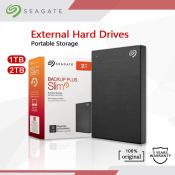 Seagate Backup Plus Slim 1TB/2TB Portable External Hard Drive