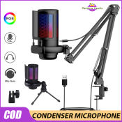 ME6S RGB MIC Gaming Condenser Microphone for live stream