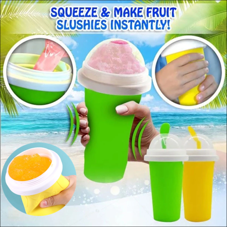 Diy Slushy Maker Cup Portable Smoothie Maker Cup Fast Frozen Magic Squeeze Cup Quick Cooling Cup