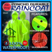 Waterproof Raincoat Poncho for Men and Women, Perfect for Outdoors