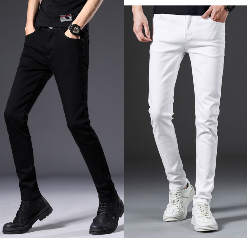 ZHI XIN Men's Classic Black Slim Fit Business Trousers