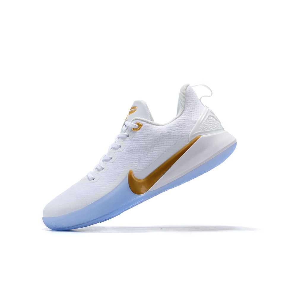 kobe mamba focus white gold basketball 