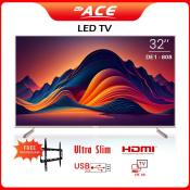 ACE 32" Ultra-Slim Frameless LED TV with FREE Bracket