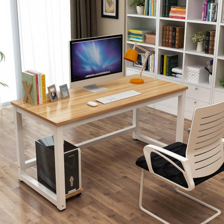 Solid Wood DIY Home Office Computer Desk by Brand X