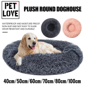 CozyPet Round Dog Bed - Winter Warmth for Shih Tzu