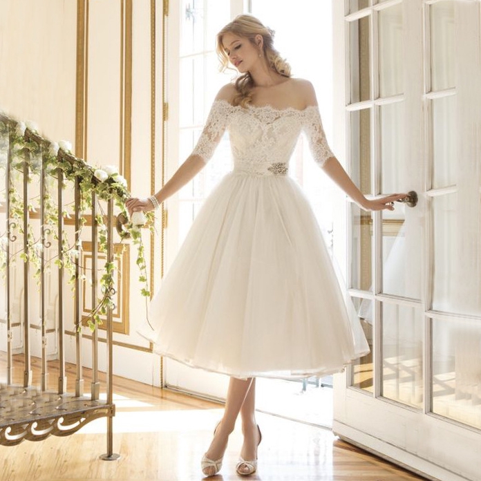 Buy White Off Shoulder Dress Lace 