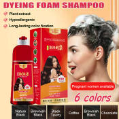 Herbal Foam Shampoo: Natural Hair Dye with Long-lasting Color