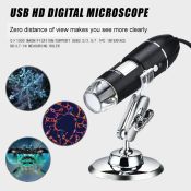 USB Digital Microscope Handheld & Desktop Magnifier with 1600X Magnification