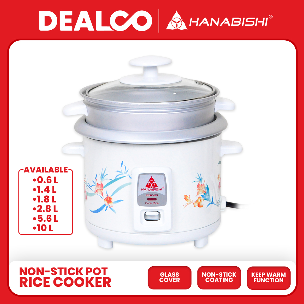 Hanabishi Rice Cooker Black series (1L, 1.5L, 1.8L & 2.8L) HHRC BLK