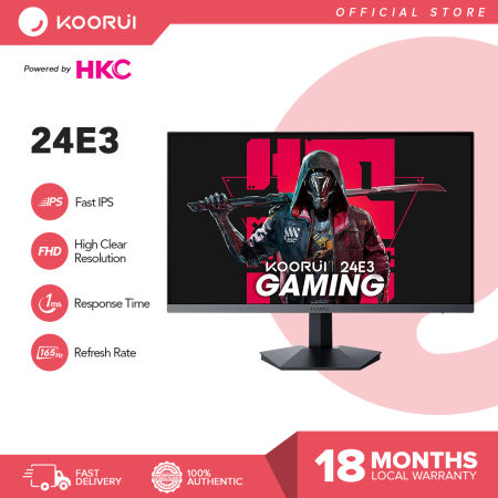 KOORUI 24E3 24" Gaming Monitor - 165Hz, IPS, Free