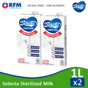 Selecta Sterilized Milk 1 Liter - Set of 2s