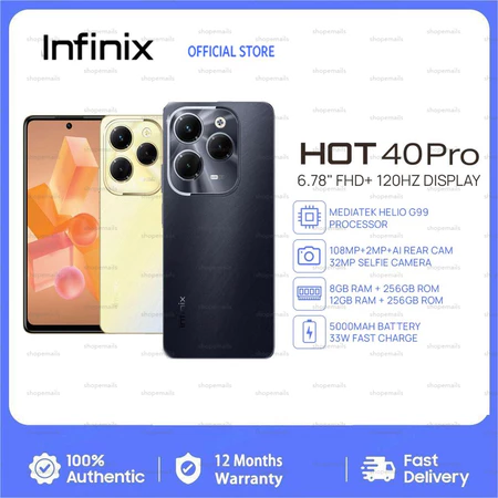 Infx Hot 40 Pro 5G Legit Cellphone 16GB+512GB 6.78" Inch Original Smartphone Android Mobile Phone