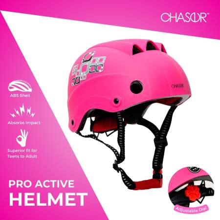 Chaser Pro Active Skate Scooter Bike Helmet Teen Adult-Gray
