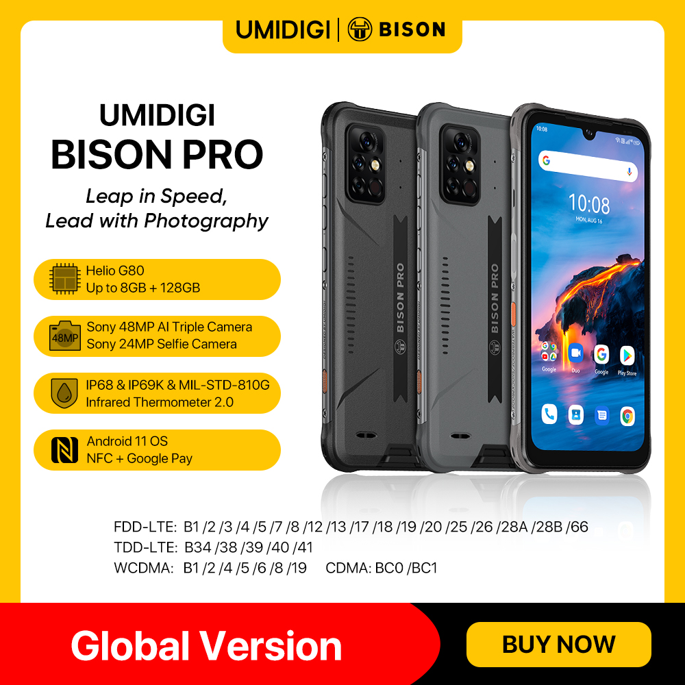 UMIDIGI BISON 2 / BISON 2 PRO Gloabl Version Android 12 Rugged