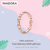 Pandora Sparkling Seashell Band Ring - Authentic Women's Jewelry