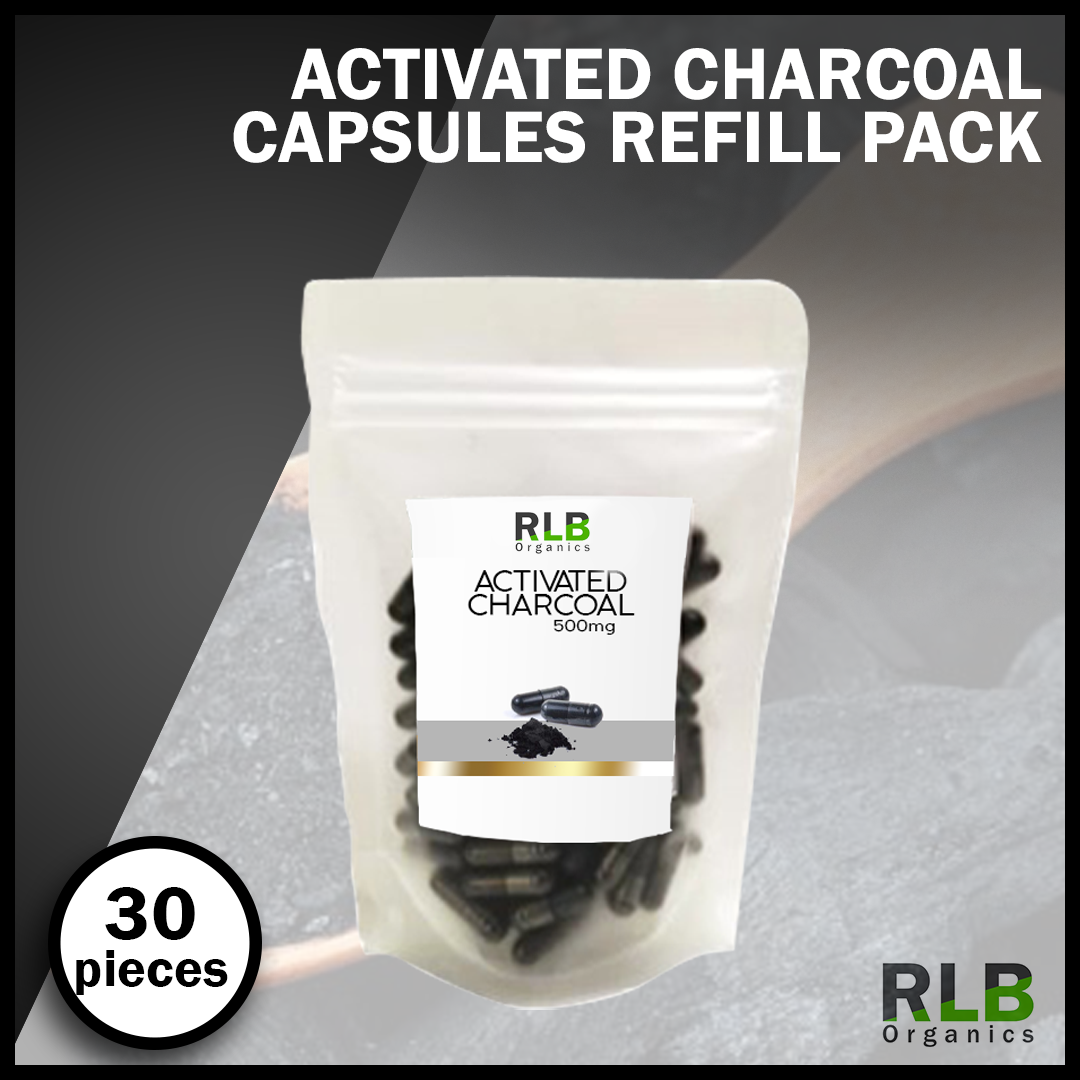 Pure Activated Charcoal Capsules Refill Pack - Detox Support
