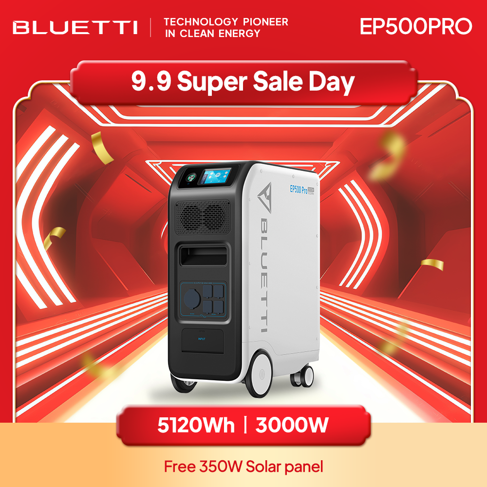 BLUETTIPOWER EP500Pro Solar Generator for Home Use