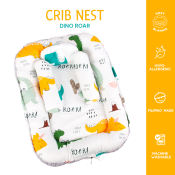 🥇 Kozy Blankie Baby Bed Crib Nest - Dino Roar