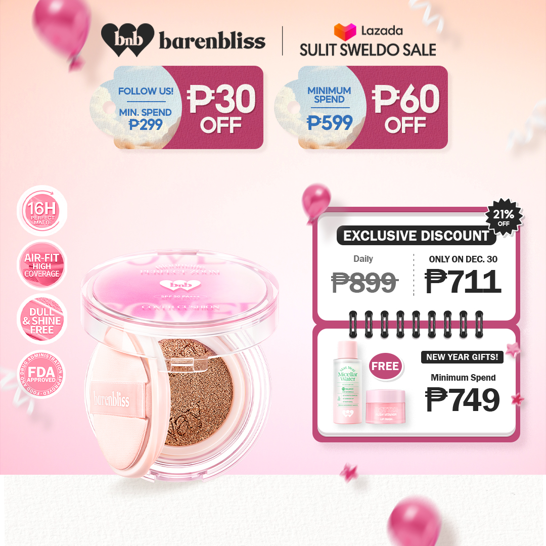 Discount on Barenbliss  shoes - SKU: barenbliss BNB Bloomatte Perfect Zoom Cover Cushion l Transfer Proof l Long Wear l Airy-Fit Coverage