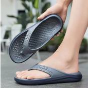 New Trendy for Men's summer crocs flip flops beach non-slip soft-soled slippers